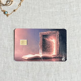 Magic Portal Card Skin – Mirror & Open Book Debit & Credit Card Sticker by The Sticker Era