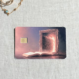 Magic Portal Card Skin – Mirror & Open Book Debit & Credit Card Sticker by The Sticker Era