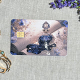 Midnight perfume card skin showing the soft blush page background
