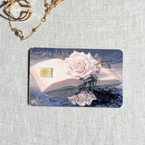 Rose and Reflection Card Skin – Moonlit Water Debit & Credit Card Sticker by The Sticker Era