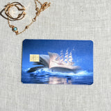 Sailing Book Card Skin – Story at Sea Debit & Credit Card Sticker by The Sticker Era