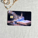 Starlight Potion Card Skin – Glowing Blue Bottle Debit & Credit Card Sticker by The Sticker Era