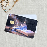 Starlight Potion Card Skin – Glowing Blue Bottle Debit & Credit Card Sticker by The Sticker Era