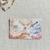 Winter Stag Card Skin – Crown and Blade Debit & Credit Card Sticker by The Sticker Era