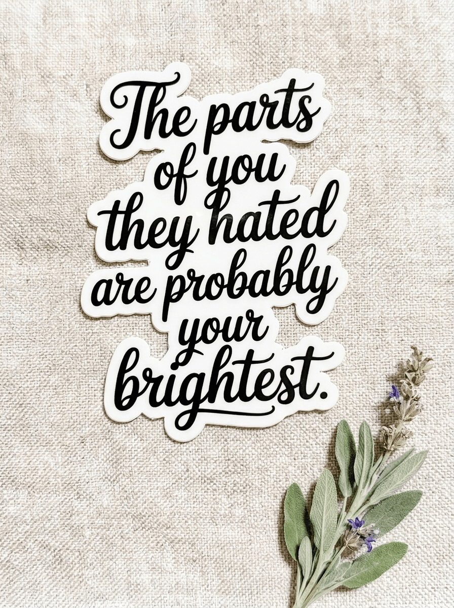 Self-Love Quote Sticker – Mental Health Affirmation Vinyl Decal – Sticker Era by The Sticker Era