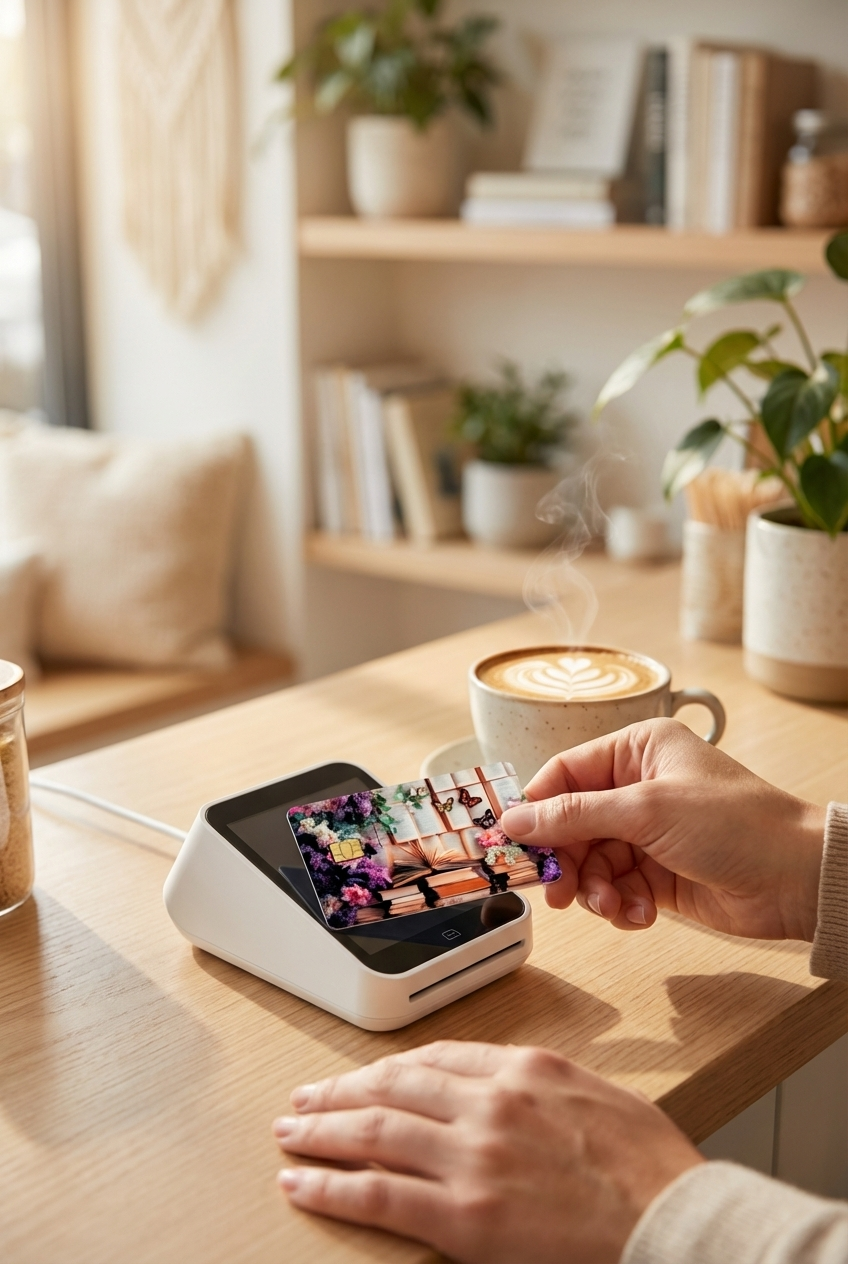 Bookish Floral Butterfly Card Skin – Sticker Era