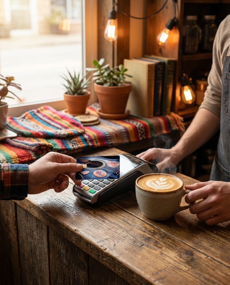 Acoustic Guitar Rose Card Skin – Sticker Era