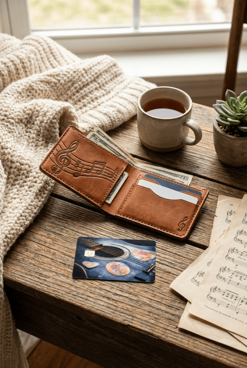 Acoustic Guitar Rose Card Skin by The Sticker Era