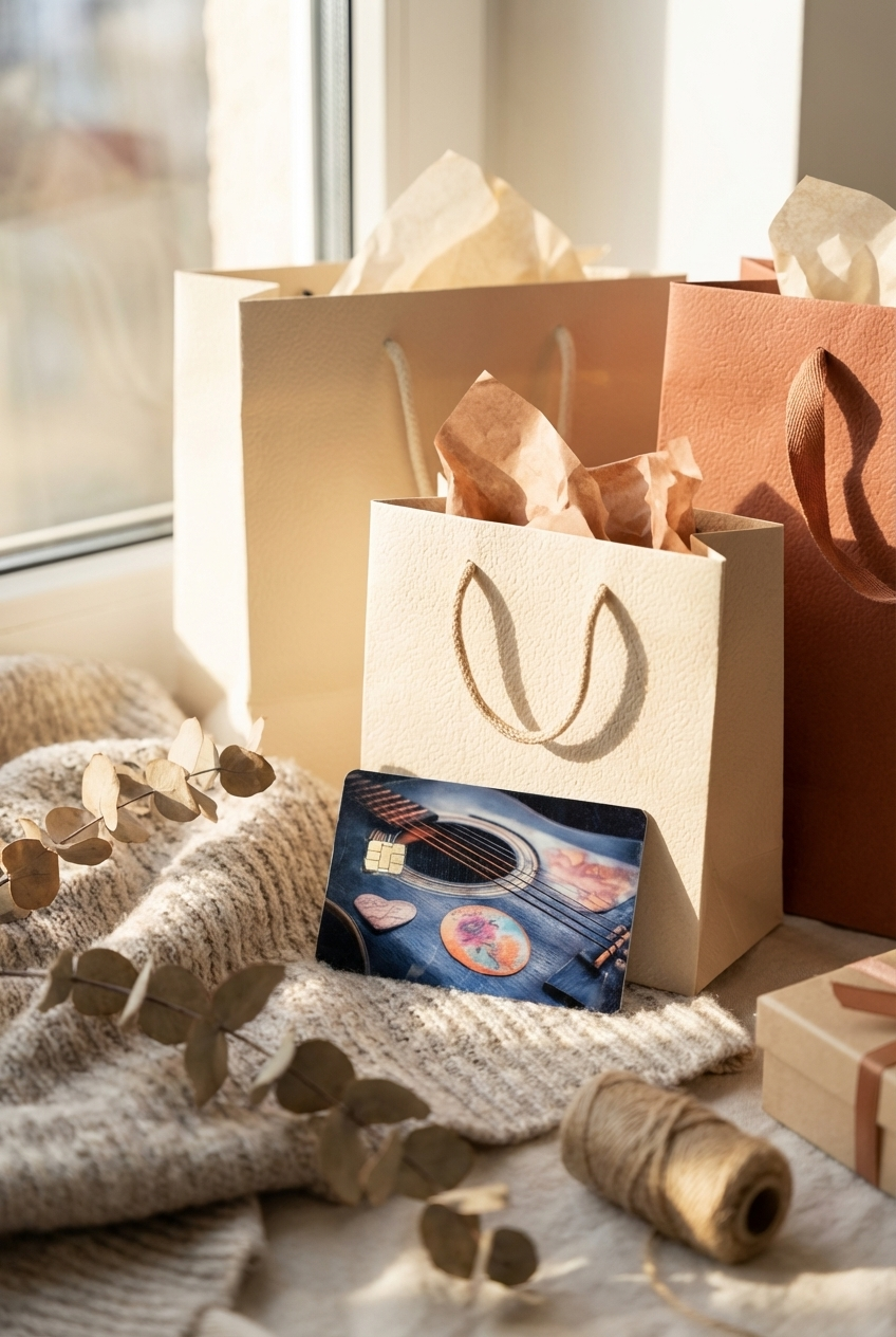 Acoustic Guitar Rose Card Skin – Sticker Era