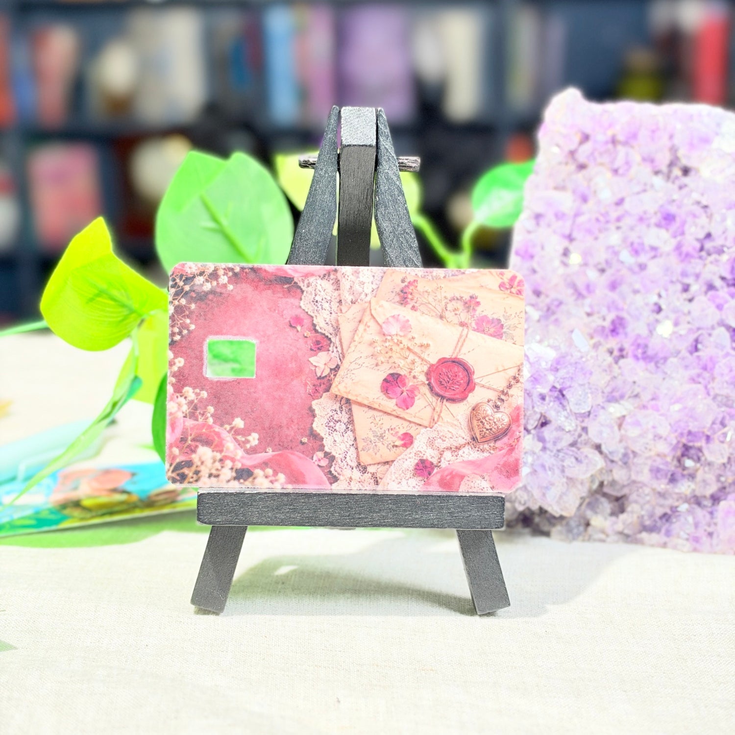 Pressed Flower Love Letter Card Skin – Wax Seal & Lace Debit & Credit Card Sticker by The Sticker Era