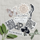Alchemised Sticker Pack | 8 Dark Romance Bookish Vinyl Stickers – Sticker Era by The Sticker Era