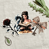 Dark Romantasy Sticker Bundle – 3 Fantasy Booktok Vinyl Stickers – Sticker Era by The Sticker Era
