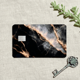 Black & Gold Marble Debit Card Skin – Luxury Card Cover – Sticker Era by The Sticker Era