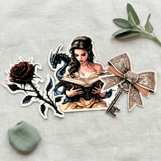 Dark Romantasy Sticker Bundle – 3 Fantasy Booktok Vinyl Stickers – Sticker Era by The Sticker Era