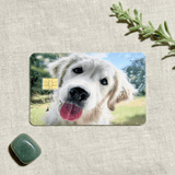Golden Retriever Card Skin – Funny Dog Meme Debit Card Skin – Sticker Era by The Sticker Era