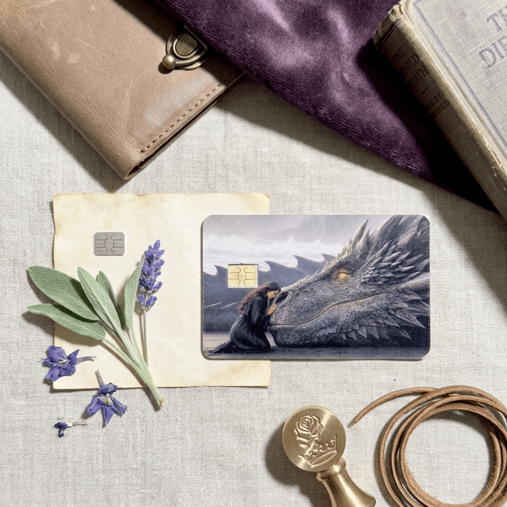 Dragon Rider Card Skin – Romantasy Debit Cover by The Sticker Era