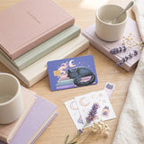 Sleepy Cat Card Skin – Moonlit Books & Tea Debit & Credit Card Sticker by The Sticker Era