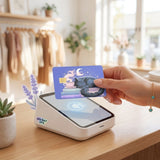 Sleepy Cat Card Skin – Moonlit Books & Tea Debit & Credit Card Sticker by The Sticker Era