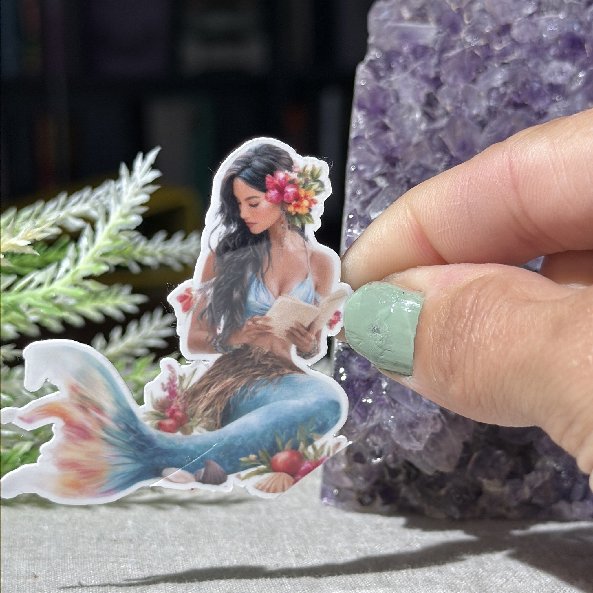 Hawaiian Mermaid Sticker bundle - Tropical Fantasy Vinyl Stickers by The Sticker Era