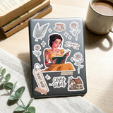 Tattooed princess sticker on a Kindle by The Sticker Era