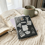 Dark Romance Quote Sticker Pack | 19-Piece "Under Your Scars" Vinyl Decal Bundle by The Sticker Era