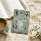 Dark Romance Quote Sticker Pack | 19-Piece "Under Your Scars" Vinyl Decal Bundle by The Sticker Era