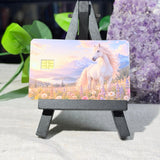 White Horse Card Skin – Wildflower Meadow & Mountains Debit & Credit Card Sticker by The Sticker Era