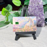 White Horse Card Skin – Wildflower Meadow & Mountains Debit & Credit Card Sticker by The Sticker Era