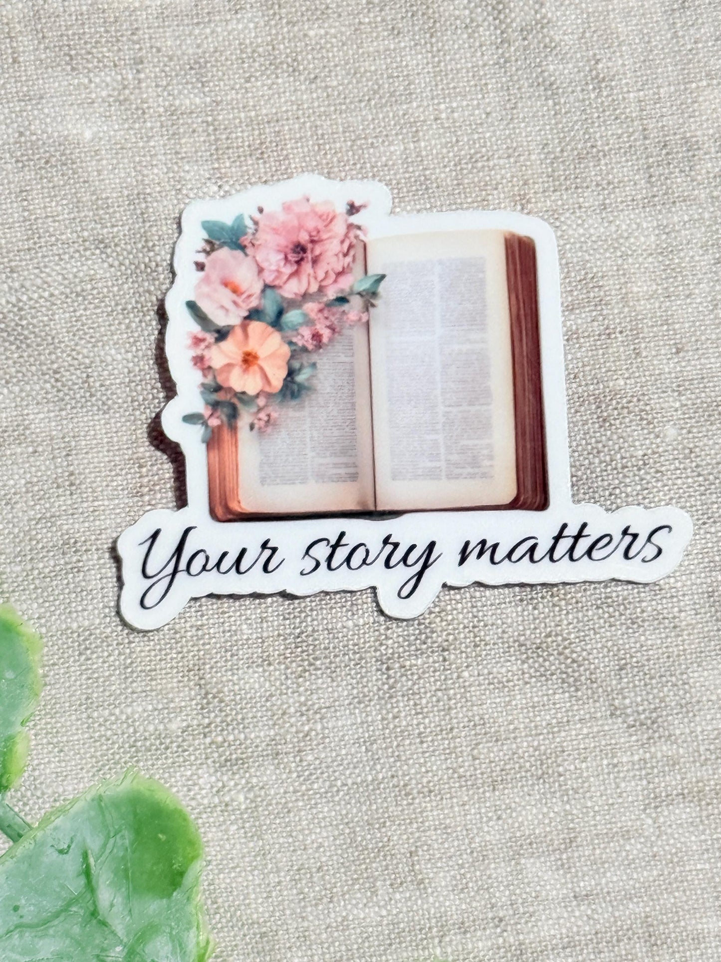 your Story Matters Sticker – Inspirational bookish stickers __etsy:8109779480