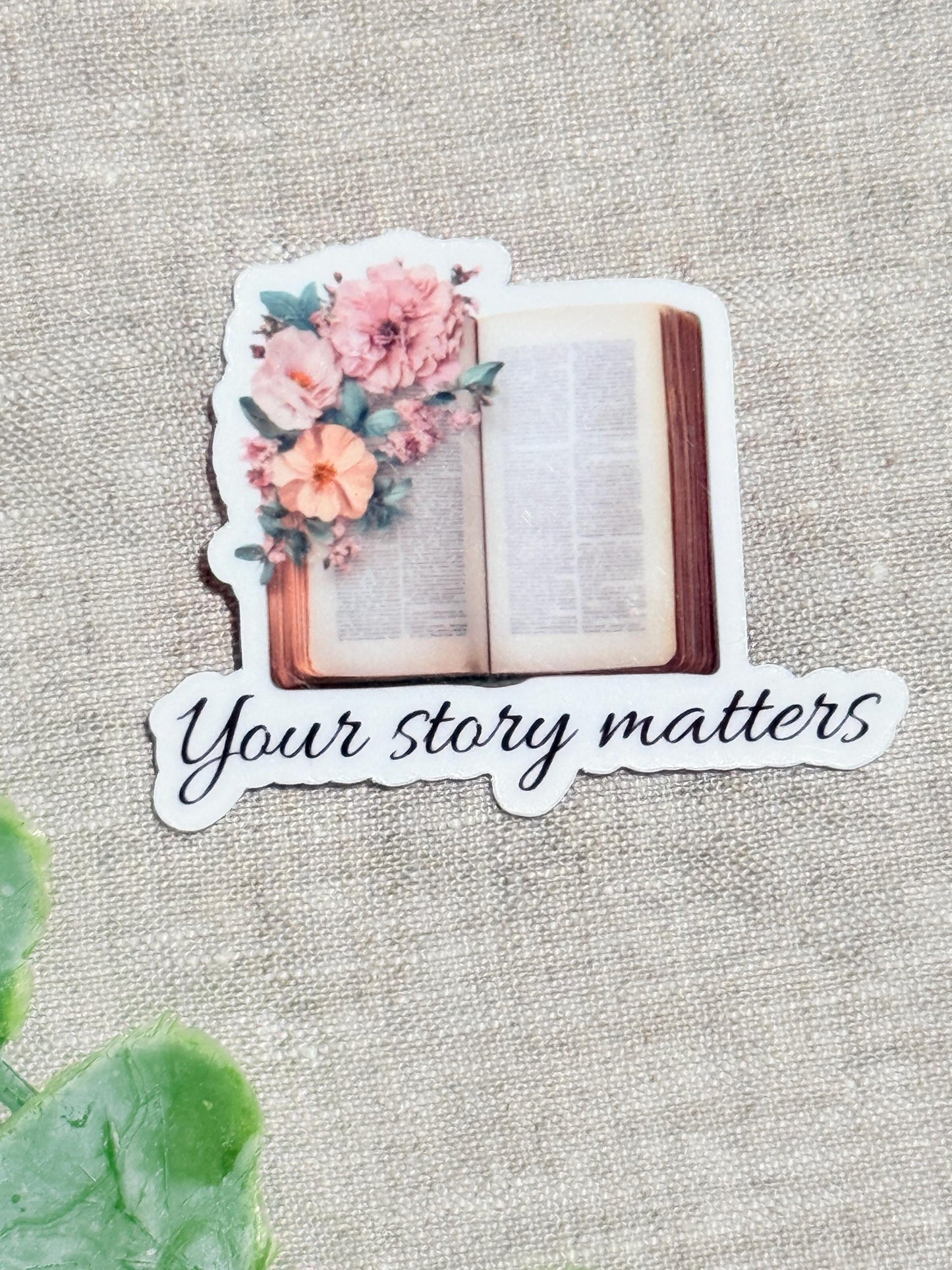 your Story Matters Sticker – Inspirational bookish stickers __etsy:8109779444
