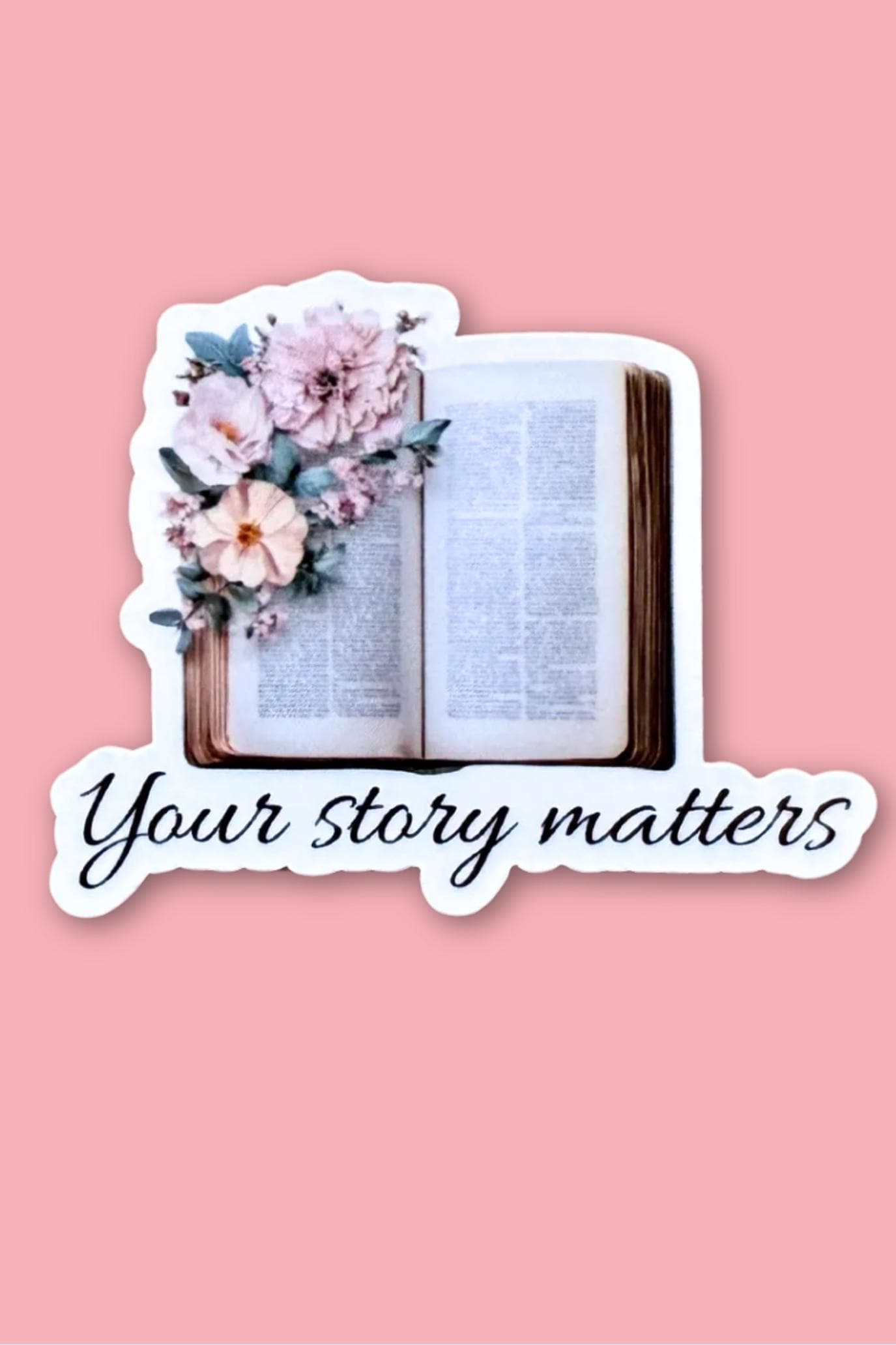 your Story Matters Sticker – Inspirational bookish stickers __etsy:7855540987