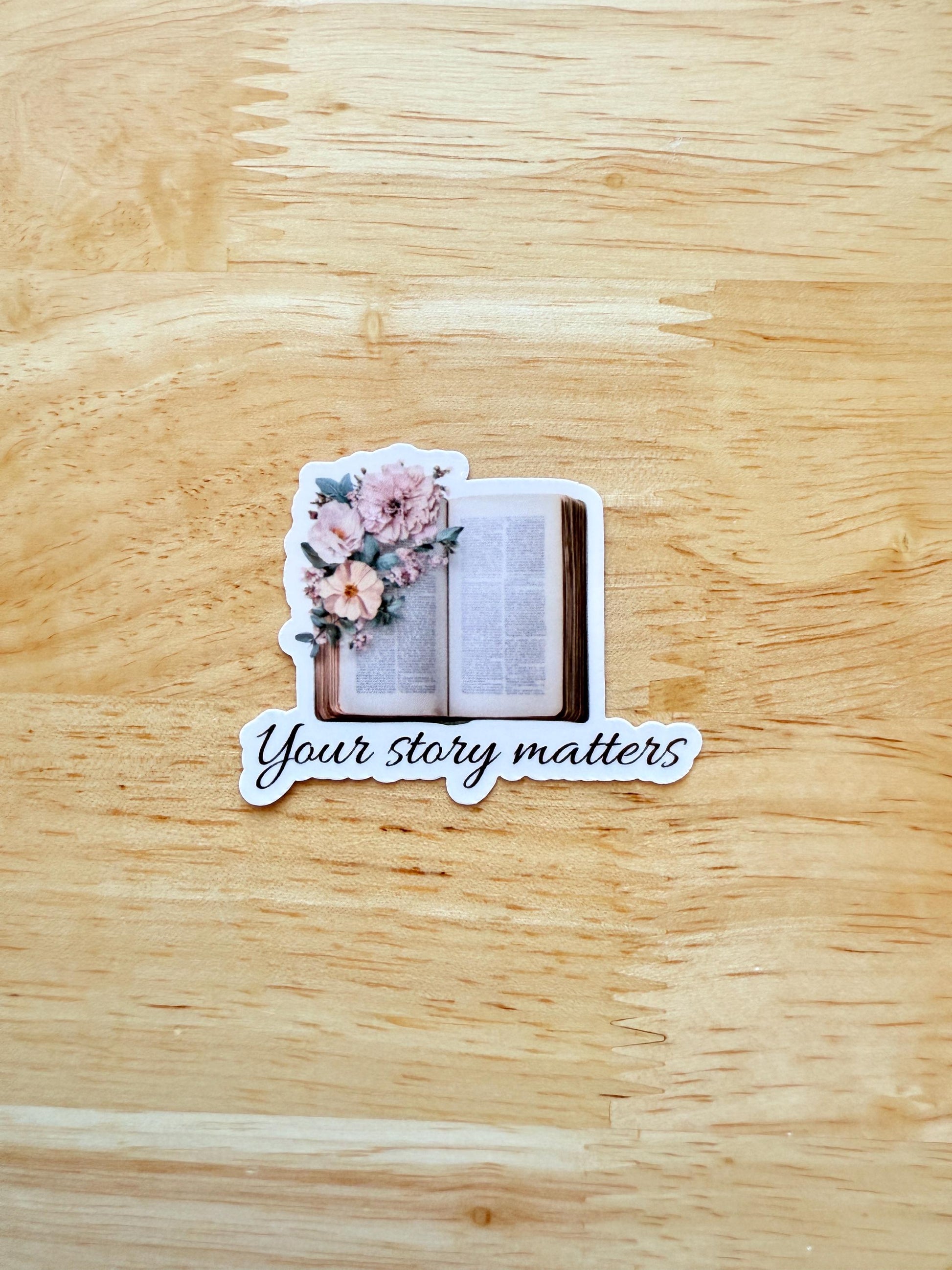 your Story Matters Sticker – Inspirational bookish stickers __etsy:6747359650